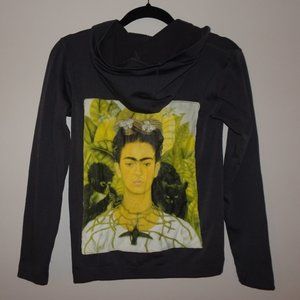 Frida Kahlo Zip Up Hoodie (Size M)